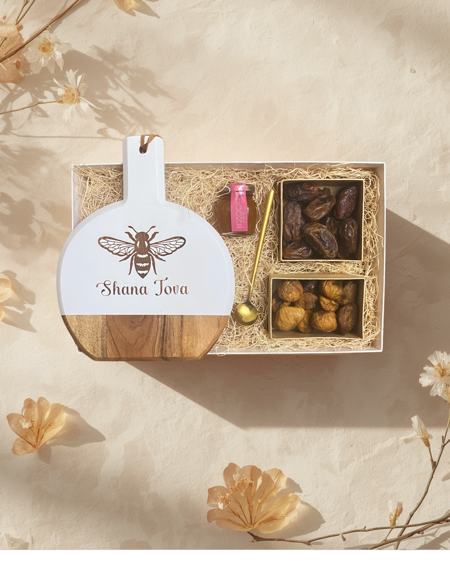 Shana Tova Board with Fruit and Honey