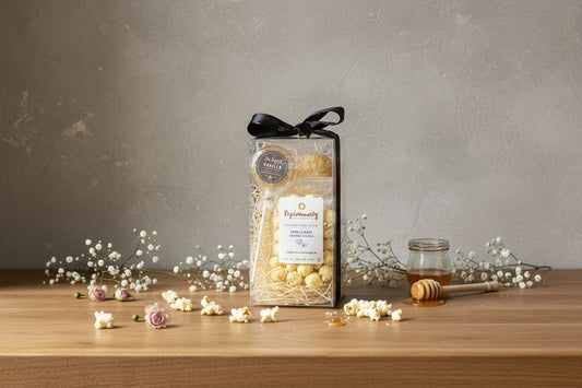 gift box on a counter